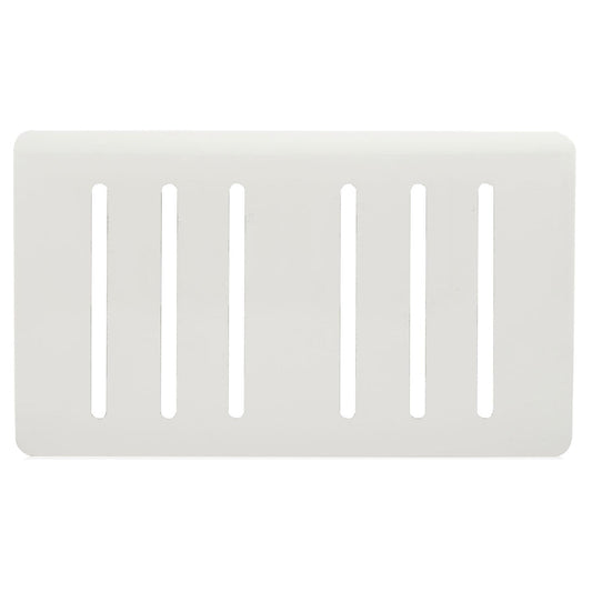 Trendi Switch 6 Gang Spare Faceplate for Modern Designer Light Switch in Ice White