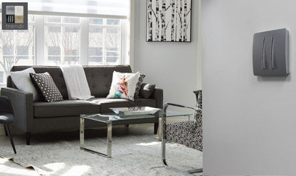 Trendi Switch 2 Gang 1 or 2 way Rocker Light Switch in Platinum Silver