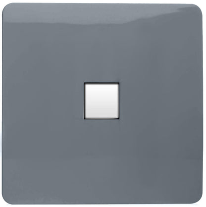 Trendi Switch 1 Gang RJ45 Cat 5e PC Ethernet Socket in Warm Grey
