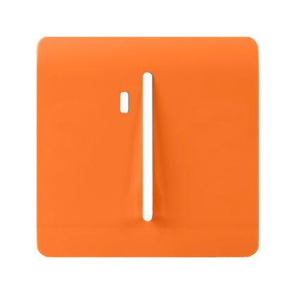 Trendi Switch 1 Gang Spare Faceplate For Modern Designer Heavy Duty Switch in Sunset Orange