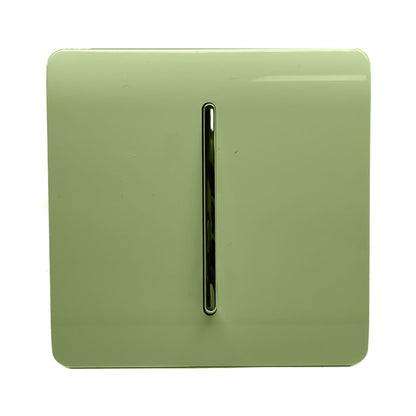 Trendi Switch 1 Gang 1 or 2 way Rocker Light Switch in Moss Green