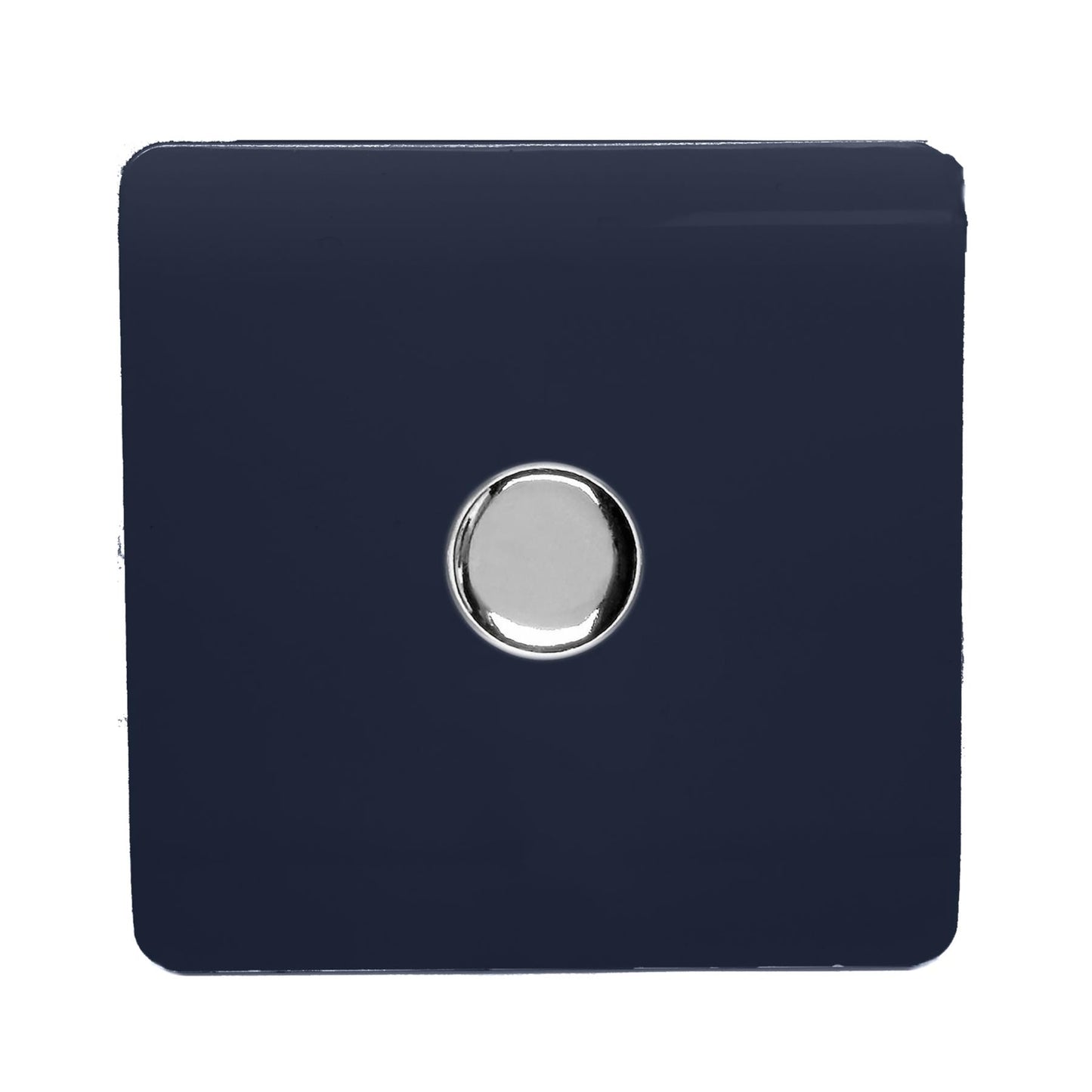 Trendi 1 Gang 2 Way 150w LED Dimmer Screwless 10 Amp Wall Light Switch in Navy Blue - ART-LDM150WNV