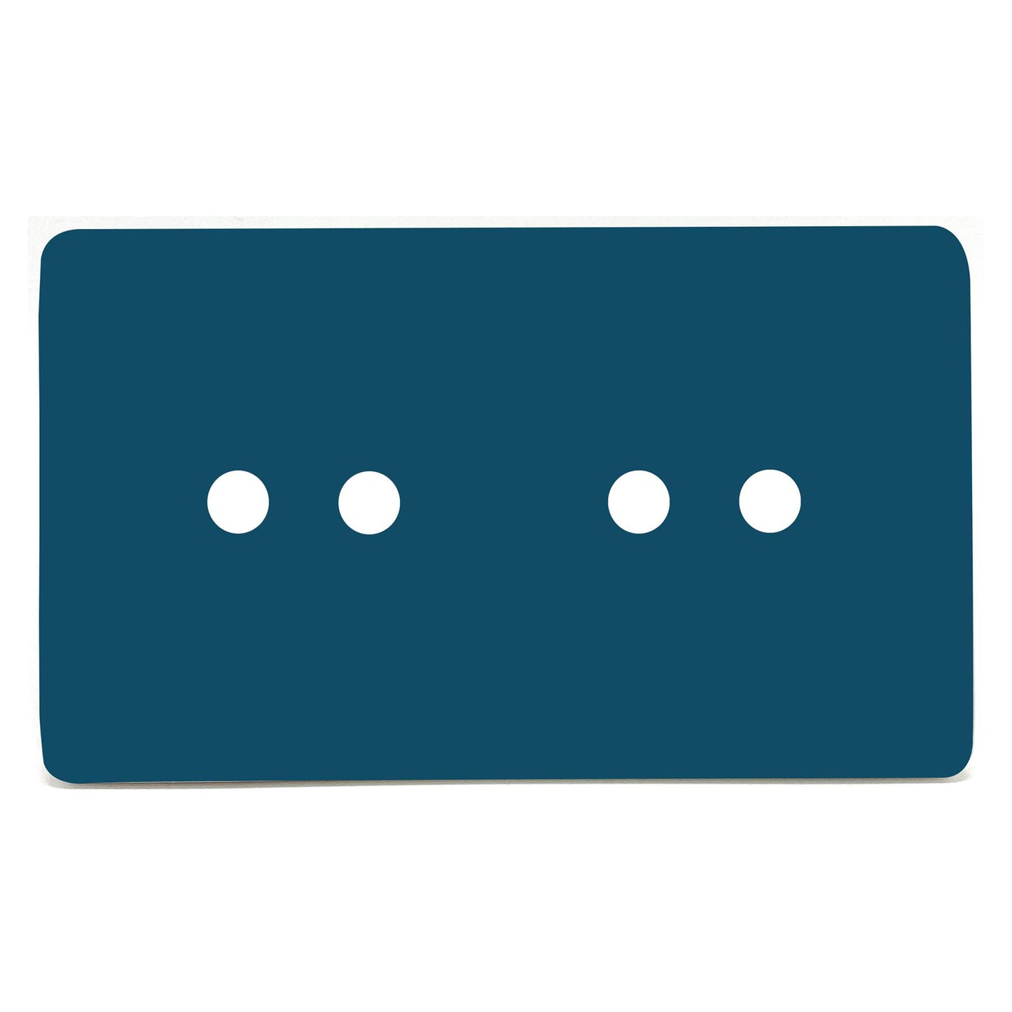 Trendi Switch 4 Gang LED Dimmer Replacement Faceplate in Midnight Blue