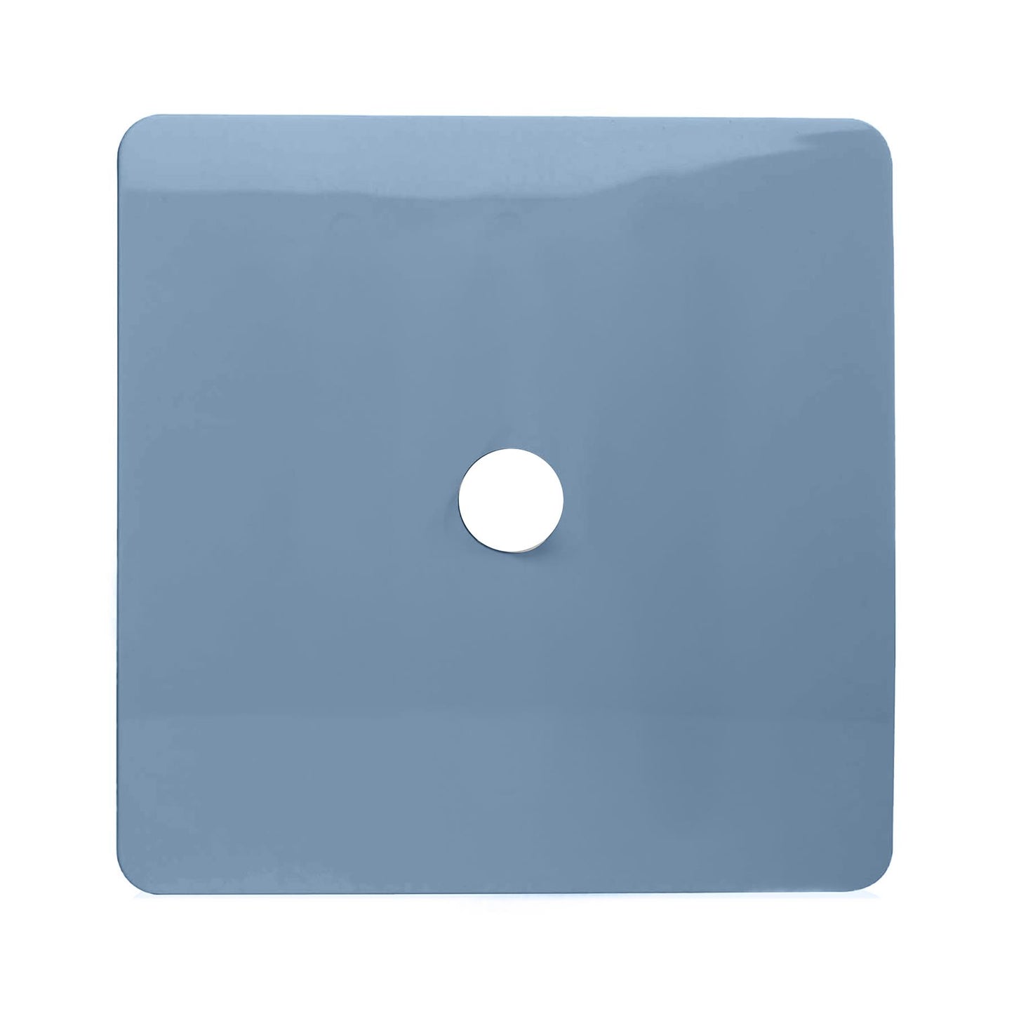 Trendi Switch 1 Gang Spare Faceplate For Co-Axial Modern Designer Television Socket in Sky Blue