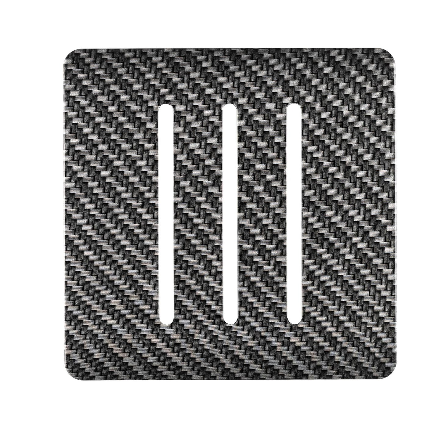 Trendi Switch 3 Gang Spare Faceplate for Modern Designer Light Switch in Carbon Fibre