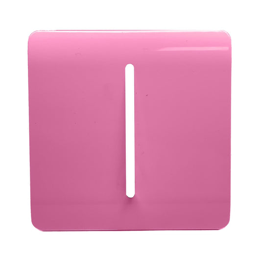 Trendi Switch 1 Gang Spare Faceplate for Modern Designer Light Switch in Candy Pink