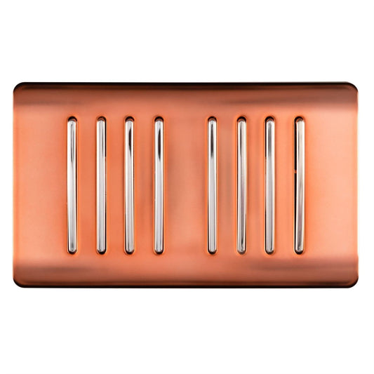 Trendi Switch 8 Gang Spare Faceplate for Modern Designer Light Switch in Copper