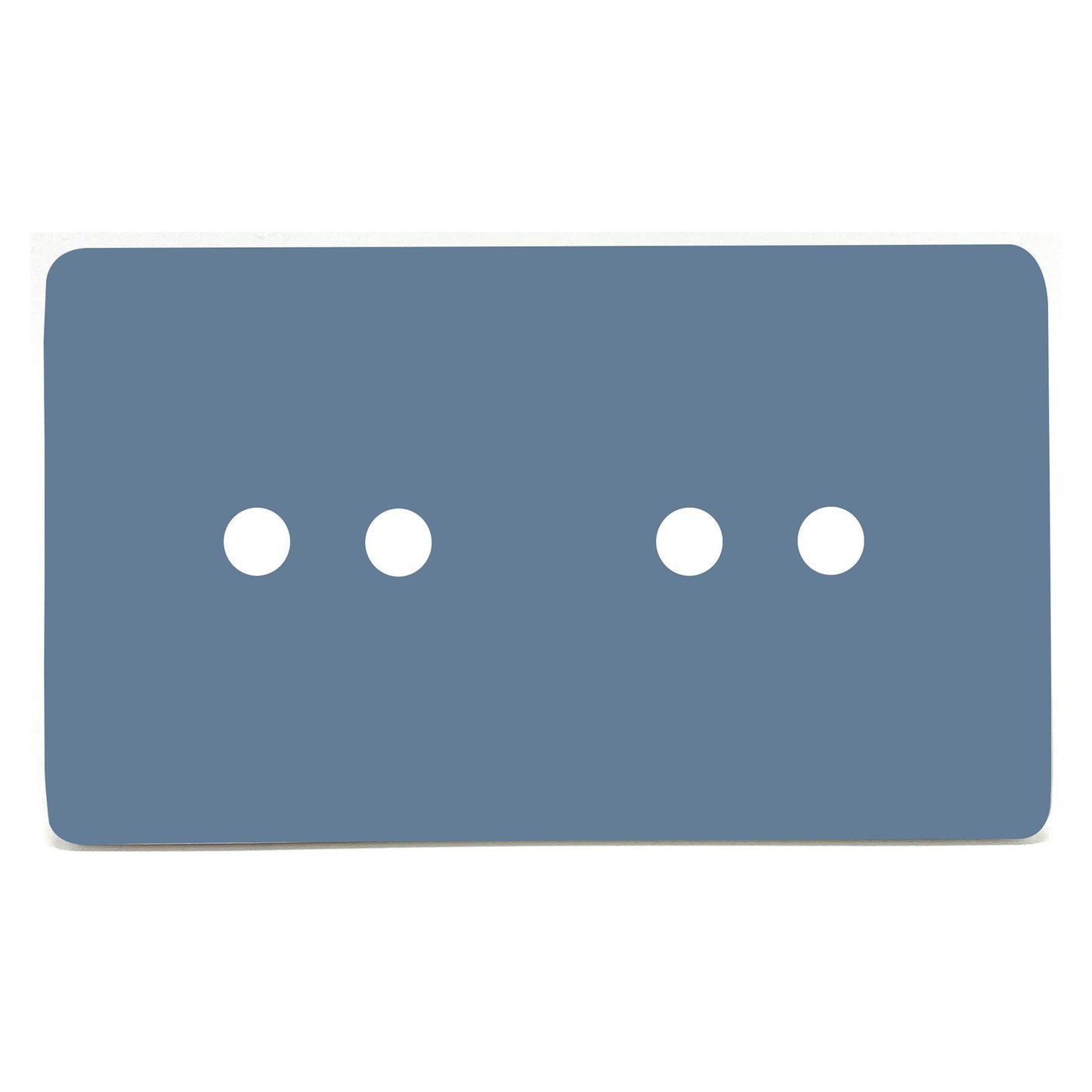 Trendi Switch 4 Gang LED Dimmer Replacement Faceplate in Sky Blue