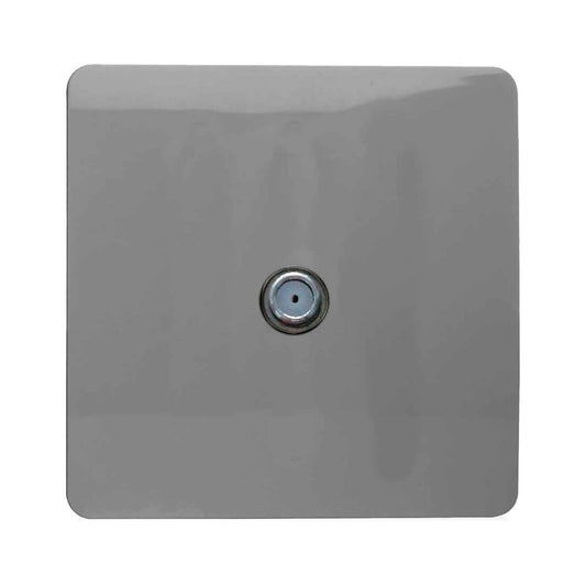 Trendi Switch 1 Gang Male F-Type Satellite Television Socketin Light Grey
