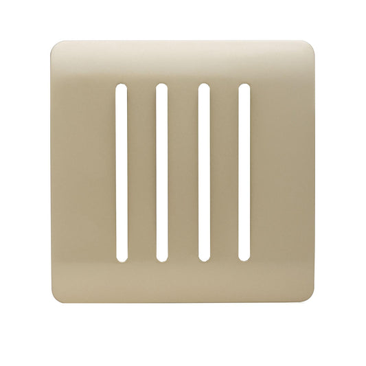 Trendi SPARE FACEPLATE For 4 Gang 2 Way  10 Amp Rocker Light Switch Gold