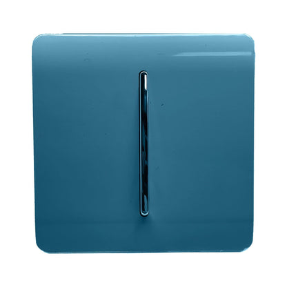 Trendi Switch 1 Gang 1 or 2 way Rocker Light Switch in Ocean Blue