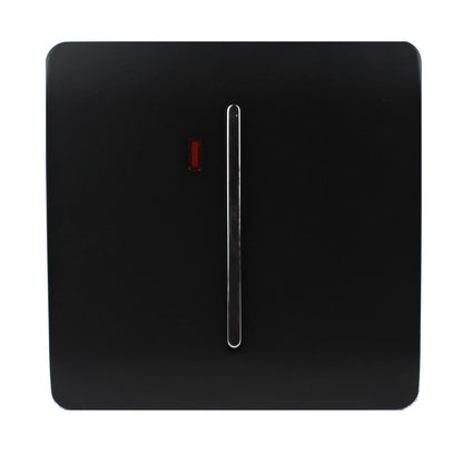 Trendi Switch 1 Gang 20 Amp Heavy Duty Rocker Switch in Piano Black