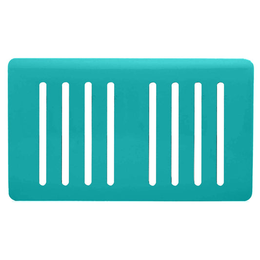 Trendi Switch 8 Gang Spare Faceplate for Modern Designer Light Switch in Bright Teal