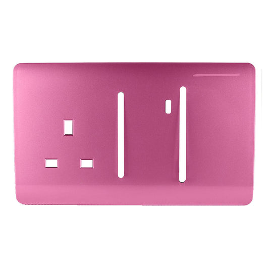 Trendi Switch Spare Faceplate For Cooker Switch & Plug Socket with Neon in Candy Pink