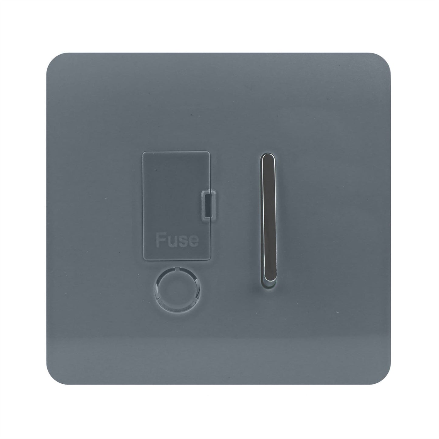 Trendi Switch 13 Amp Fused Spur with Flex Outlet in Warm Grey
