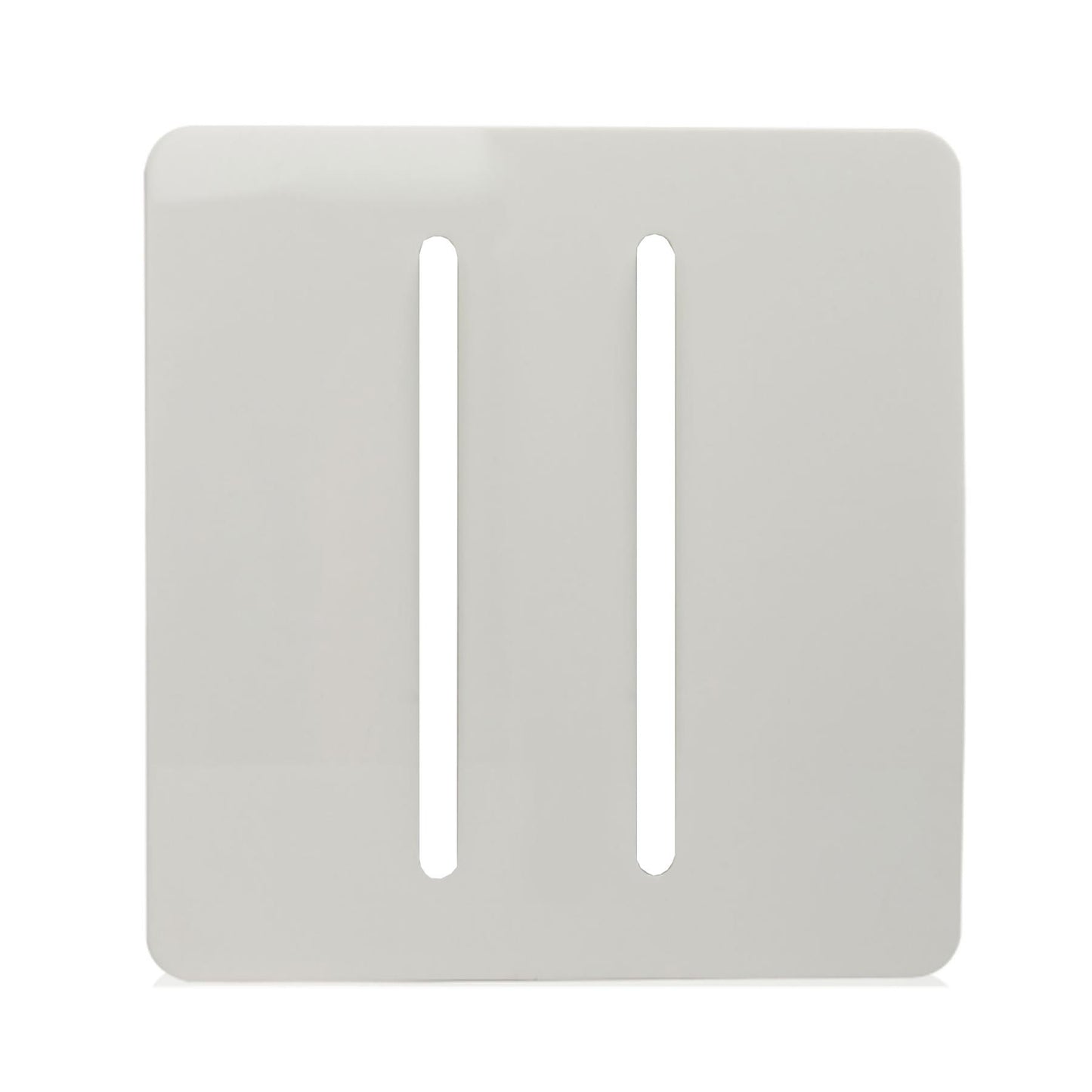 Trendi SPARE FACEPLATE For 2 Gang 2 Way  10 Amp Rocker Light Switch White