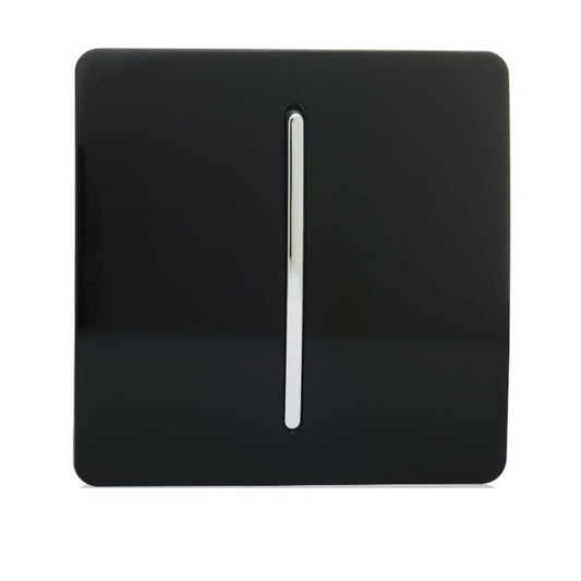 Trendi Switch 1 Gang Retractive Home Automation Switchin Piano Black
