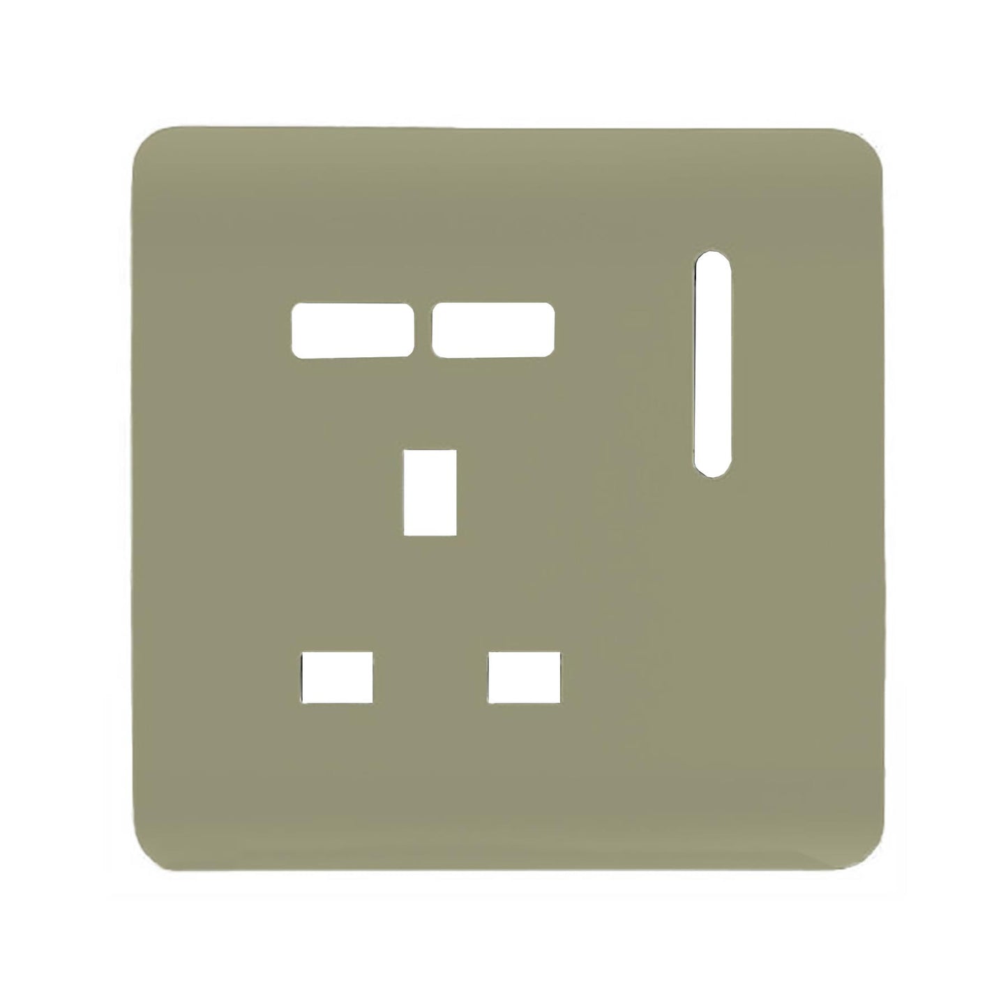 Trendi Switch 1 Gang USB Spare Faceplate For Modern Designer Plug Socket in Champagne Gold