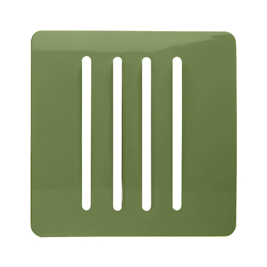 Trendi Switch 4 Gang Spare Faceplate for Modern Designer Light Switch in Moss Green