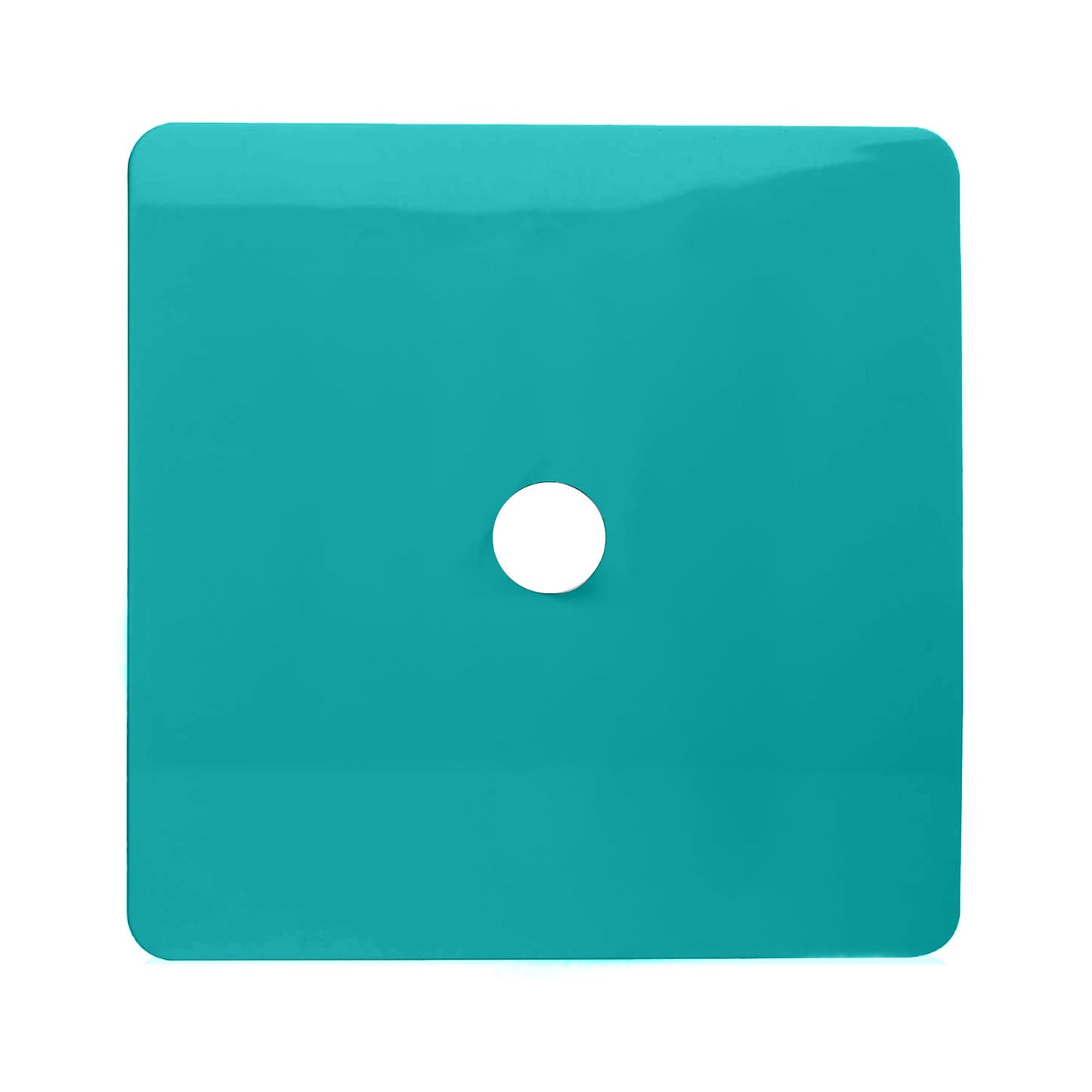 Trendi Switch 1 Gang Spare Faceplate For Co-Axial Modern Designer Television Socket in Bright Teal