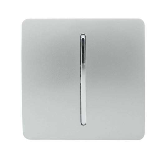 Trendi Switch 1 Gang 1 or 2 way Rocker Light Switchin Platinum Silver