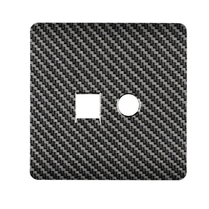 Trendi Switch 2 Gang Spare Faceplate For Modern Designer PC Ethernet Sockets in Carbon Fibre