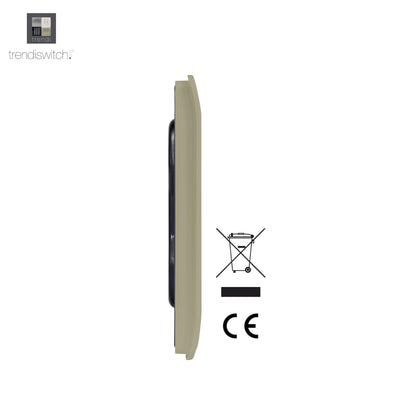 Trendi Switch Single Blanking Plate in Champagne Gold