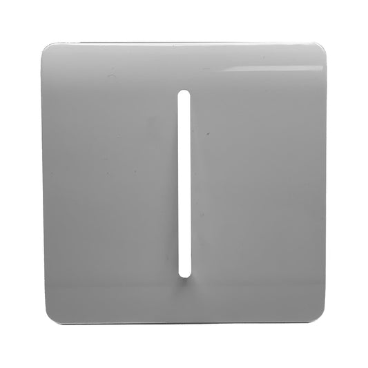 Trendi Switch 1 Gang Spare Faceplate for Modern Designer Light Switch in Light Grey