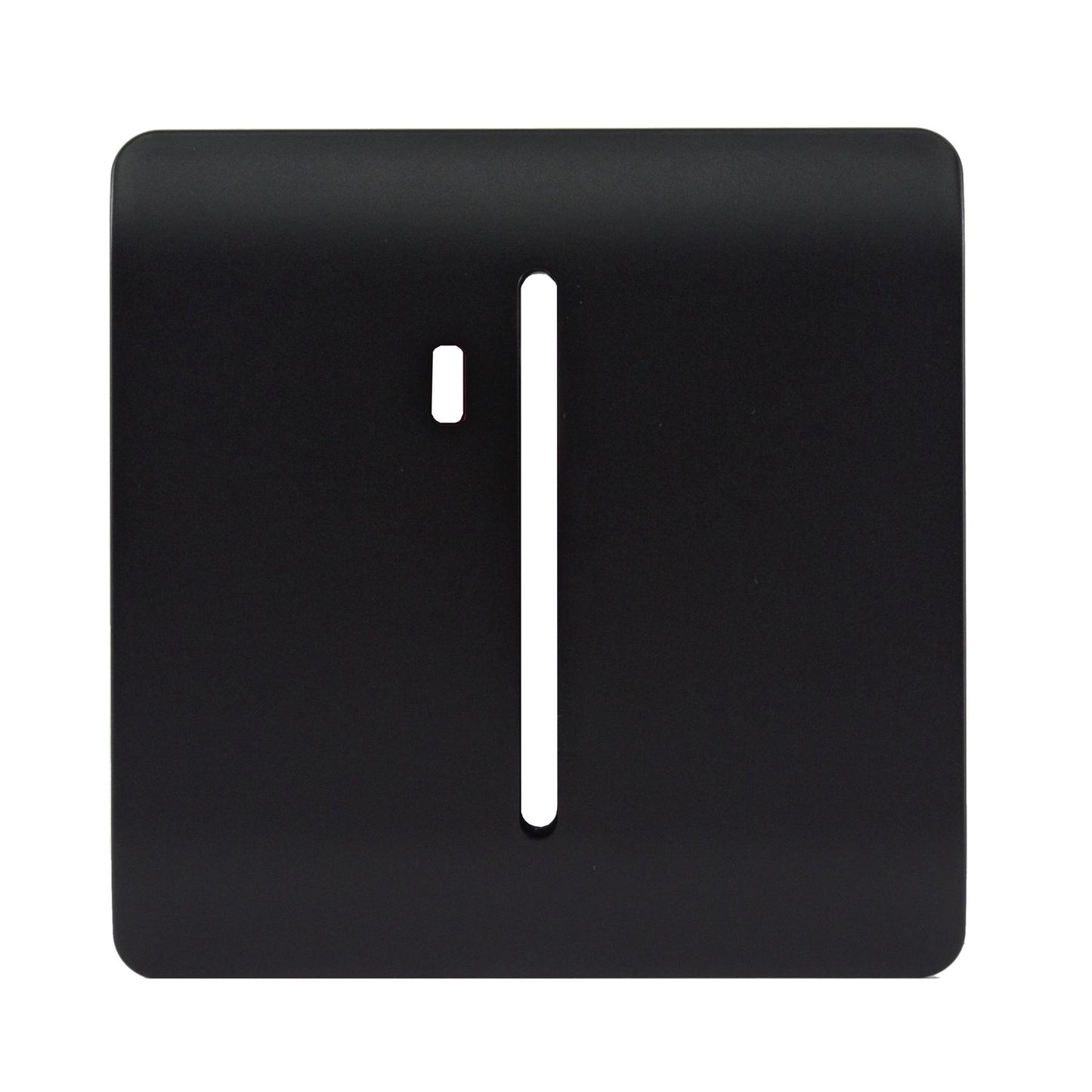 Trendi Switch 1 Gang Spare Faceplate For Modern Designer Heavy Duty Switch in Matt Black