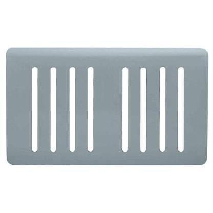Trendi Switch 8 Gang Spare Faceplate for Modern Designer Light Switch in Cool Grey