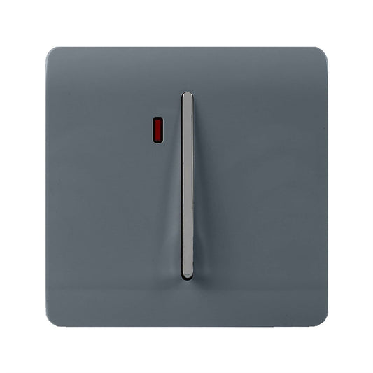 Trendi Switch 1 Gang Spare Faceplate For Modern Designer Heavy Duty Switch in Warm Grey