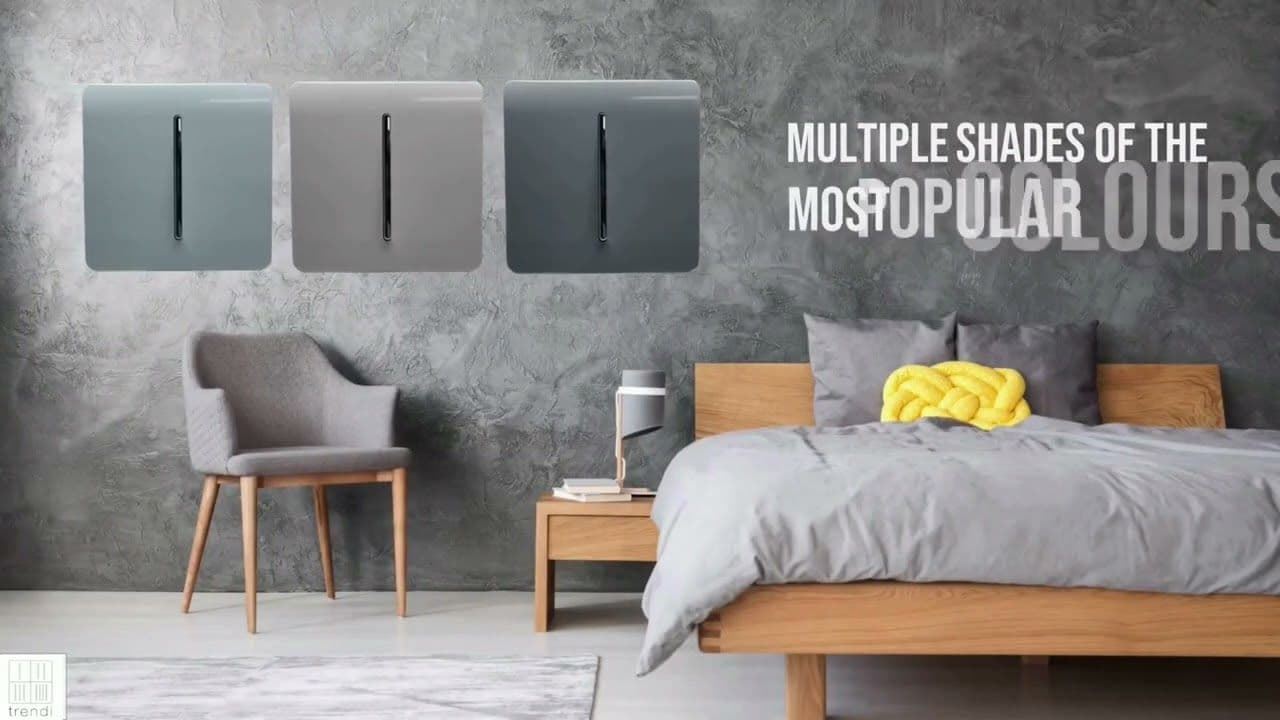 Trendi Switch 2 Gang USB 3100mA Type A & C USB Plug Socket in Platinum Silver