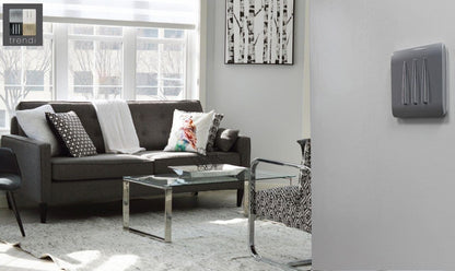 Trendi Switch 3 Gang 1 or 2 way Rocker Light Switch in Platinum Silver