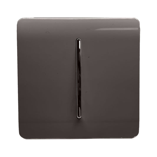 Trendi Switch 1 Gang 1 or 2 way Rocker Light Switchin Dark Mocha Brown