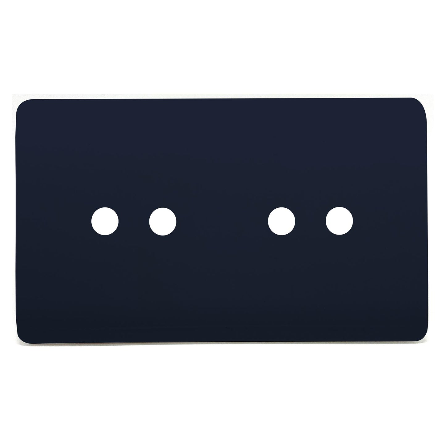 Trendi Switch 4 Gang LED Dimmer Replacement Faceplate in Navy Blue