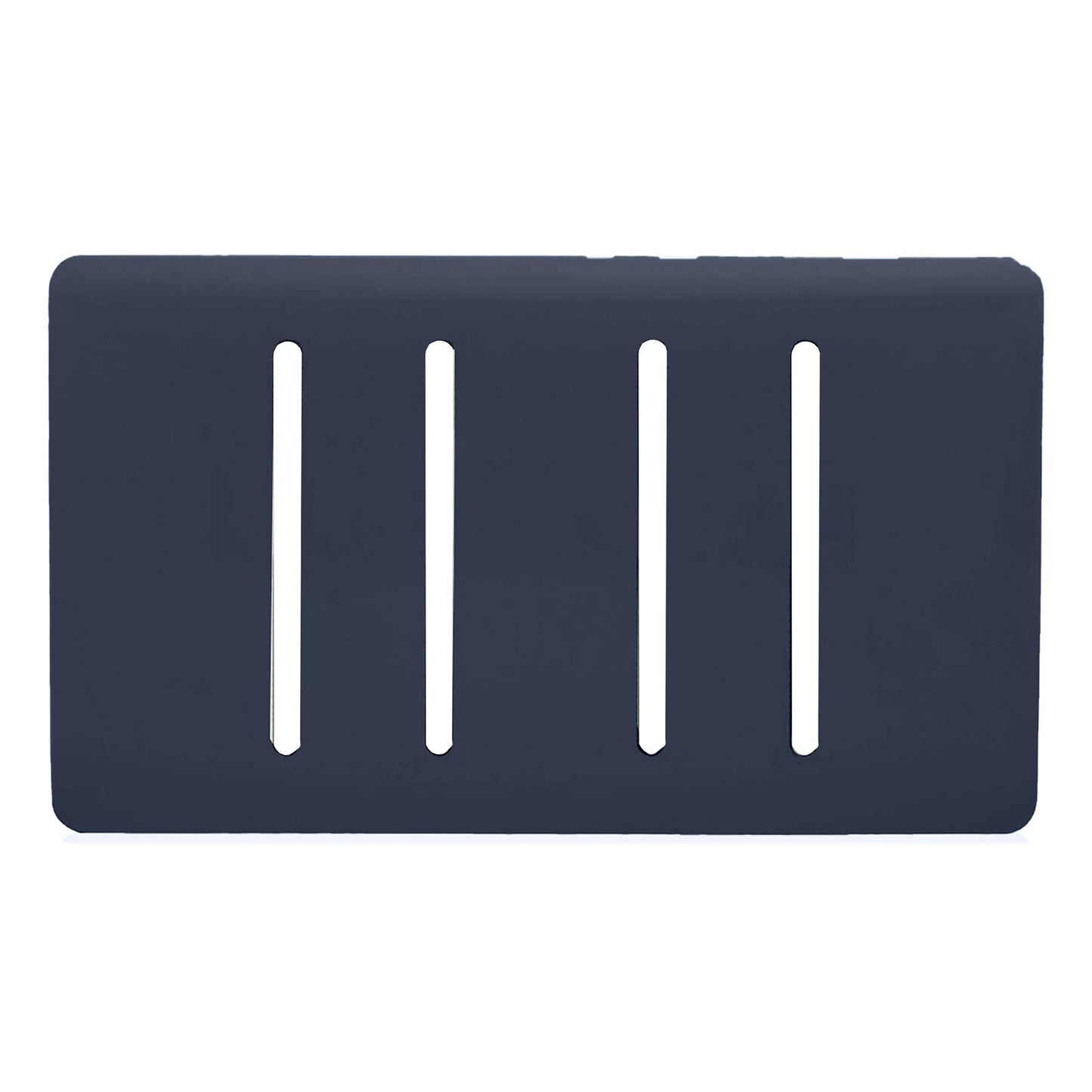 Trendi Switch 4 Gang Spare Twin Faceplate for Modern Designer Light Switch in Navy Blue