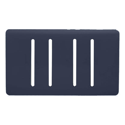 Trendi Switch 4 Gang Spare Twin Faceplate for Modern Designer Light Switch in Navy Blue