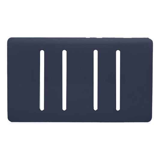 Trendi Switch 4 Gang Spare Twin Faceplate for Modern Designer Light Switch in Navy Blue
