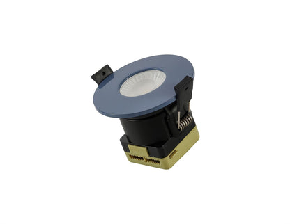 Trendi Switch Dimmable IP65 CCT LED Fire Rated Downlight in Sky Blue