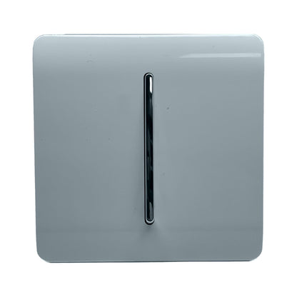Trendi Switch 1 Gang Retractive Home Automation Switch in Cool Grey
