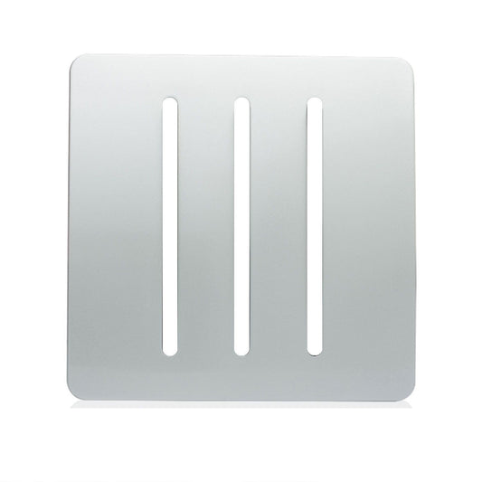 Trendi SPARE FACEPLATE For 3 Gang 2 Way 10 Amp Rocker Light Switch Silver