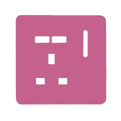 Trendi Switch 1 Gang USB Spare Faceplate For Modern Designer Plug Socket in Candy Pink