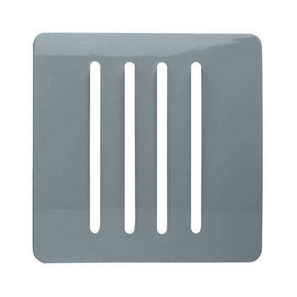 Trendi Switch 4 Gang Spare Faceplate for Modern Designer Light Switch in Cool Grey