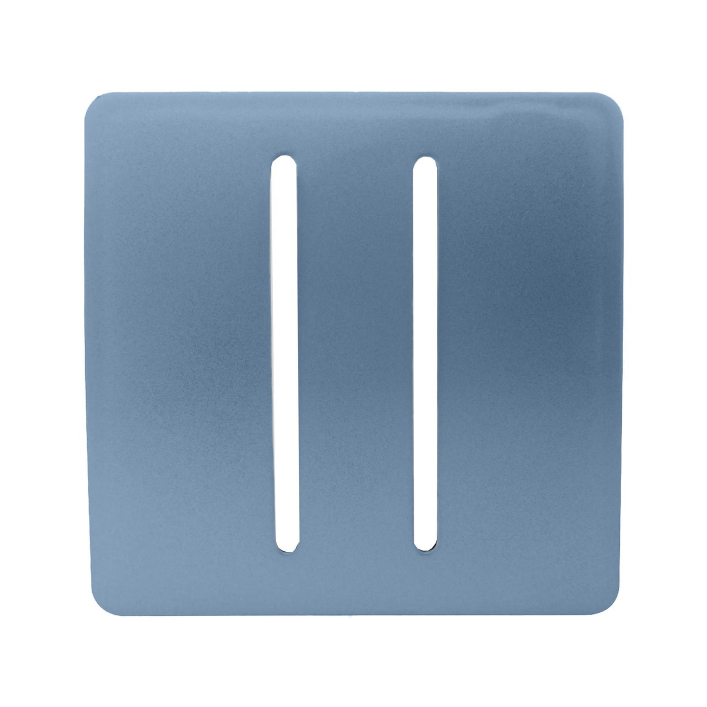 Trendi Switch 2 Gang Spare Faceplate for Modern Designer Light Switch in Sky Blue