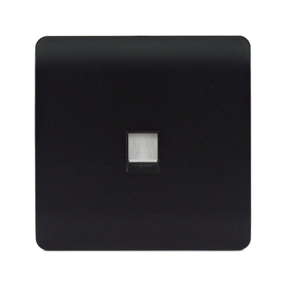 Trendi Switch 1 Gang RJ45 Cat 5e PC Ethernet Socket in Matt Black