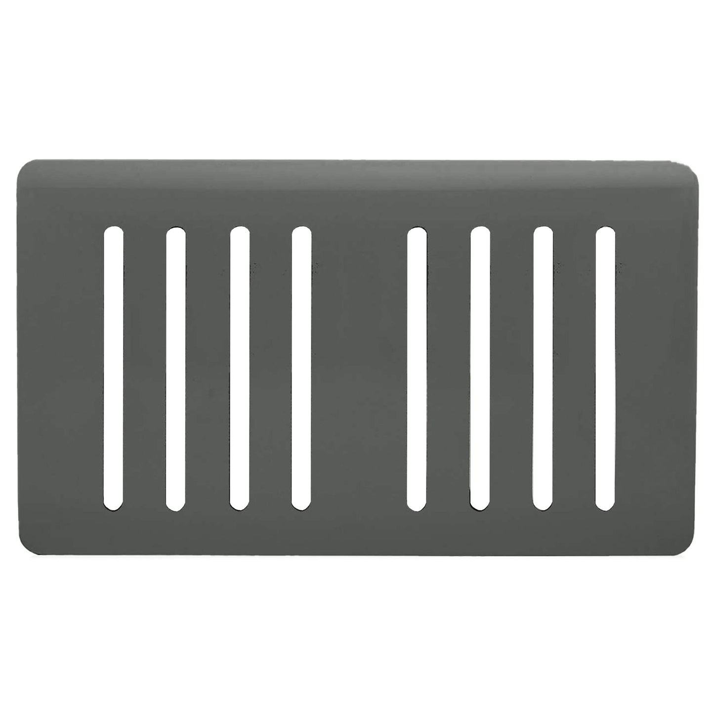 Trendi Switch 8 Gang Spare Faceplate for Modern Designer Light Switch in Charcoal Grey