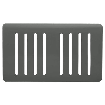 Trendi Switch 8 Gang Spare Faceplate for Modern Designer Light Switch in Charcoal Grey
