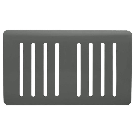 Trendi Switch 8 Gang Spare Faceplate for Modern Designer Light Switch in Charcoal Grey