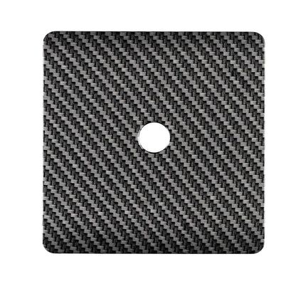 Trendi Switch 1 Gang Spare Faceplate For Co-Axial Modern Designer Television Socket in Carbon Fibre