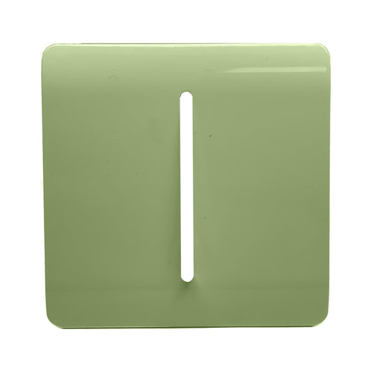 Trendi Switch 1 Gang Spare Faceplate for Modern Designer Light Switch in Moss Green